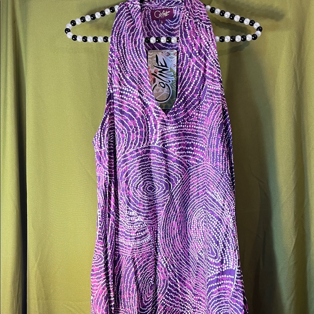 Coline Mauve Purple Sleeveless Dress